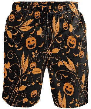 Mens Surfing Shorts Pumpkin Orange Texture Swim Trunks Shorts - Pumpkin Orange Texture - CD18UDZX8EH $29.99-Board Shorts