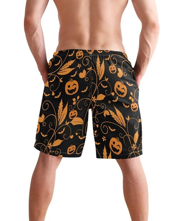 Mens Surfing Shorts Pumpkin Orange Texture Swim Trunks Shorts - Pumpkin Orange Texture - CD18UDZX8EH $29.99-Board Shorts