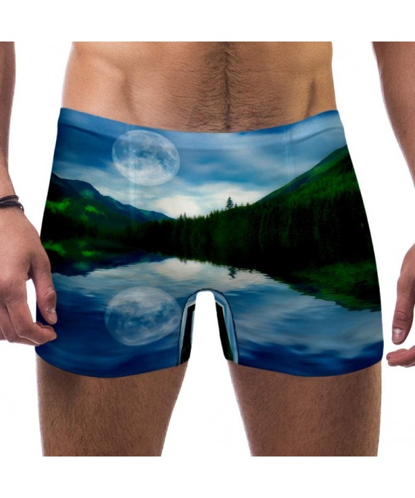 Men Nature Reflection Calm Lake Swimsuits Swim Trunks Shorts Athletic Swimwear Boxer Briefs Boardshorts - C919E498GQA $24.38-...