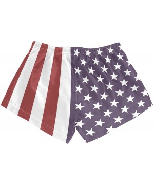 Womens Girls Summer Beachwear America Flag Swimsuits Beach Shorts - America Flag - CM18M42UDZK $24.33-Board Shorts