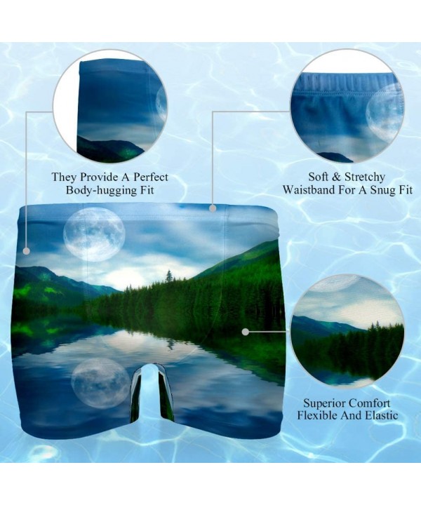 Men Nature Reflection Calm Lake Swimsuits Swim Trunks Shorts Athletic Swimwear Boxer Briefs Boardshorts - C919E498GQA $24.38-...