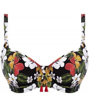 Tiki Bar Sweetheart Bikini Top - Multi - CK18QUTE83E $49.43-Tops