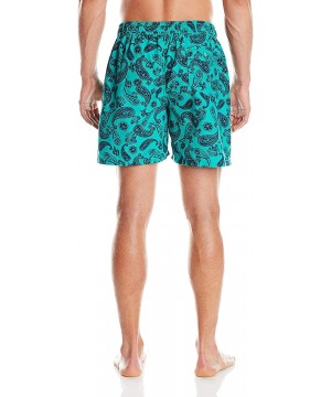 Men's Havana Swim Trunks (Regular & Extended Sizes) - Marlin Green - CL11T0Y7FEN $16.64-Trunks