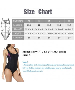 Womens Black One Piece Swimsuit-Racerback Swimsuits-Sport Bathing Suit - Black-blue - C318QU5WXGO $19.63-Racing