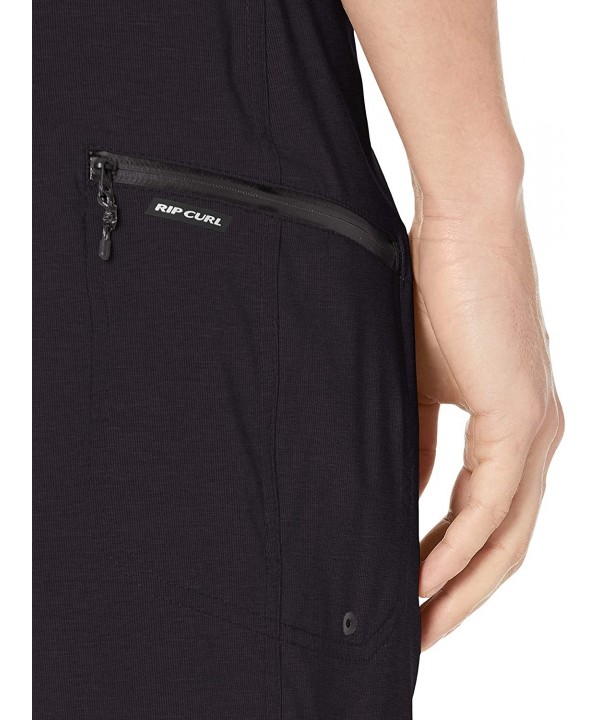 Men's Mirage Core 20" Stretch Performance Board Shorts - Black - CS18LS4CDHH $43.13-Board Shorts