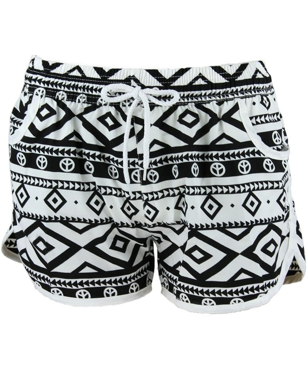 Offshore Floral Pattern Swim Board Shorts Beachwear - CE11X7YTSP1 $8.88-Board Shorts