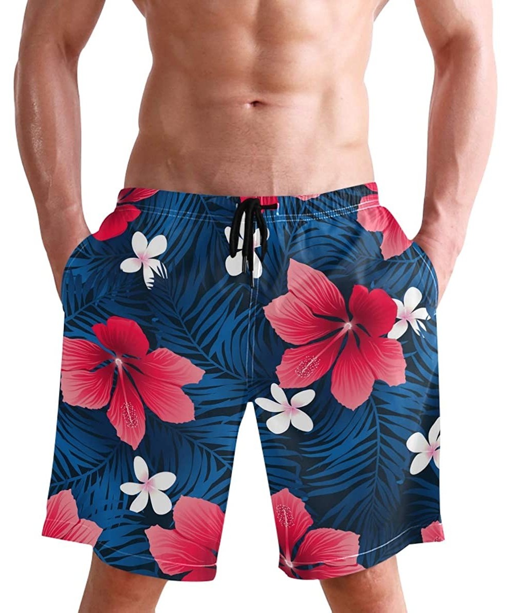 Mens Swim Trunks Unicorn Anchor Quick Dry Beach Board Shorts with Mesh Lining - Multi15 - CA18RHZNWH0 $20.58-Board Shorts