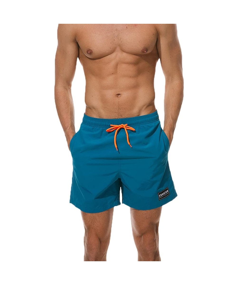 Athletic Mens Leisure Soild Color Running Surfing Swimwear Trunks Board Pants - Navy - C618LTHGAO4 $15.13-Board Shorts