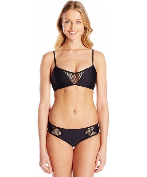 Women's For Your Eyes Only Net Sides Full Bikini Bottom - Black - CY11QVPQVZN $46.32-Bottoms