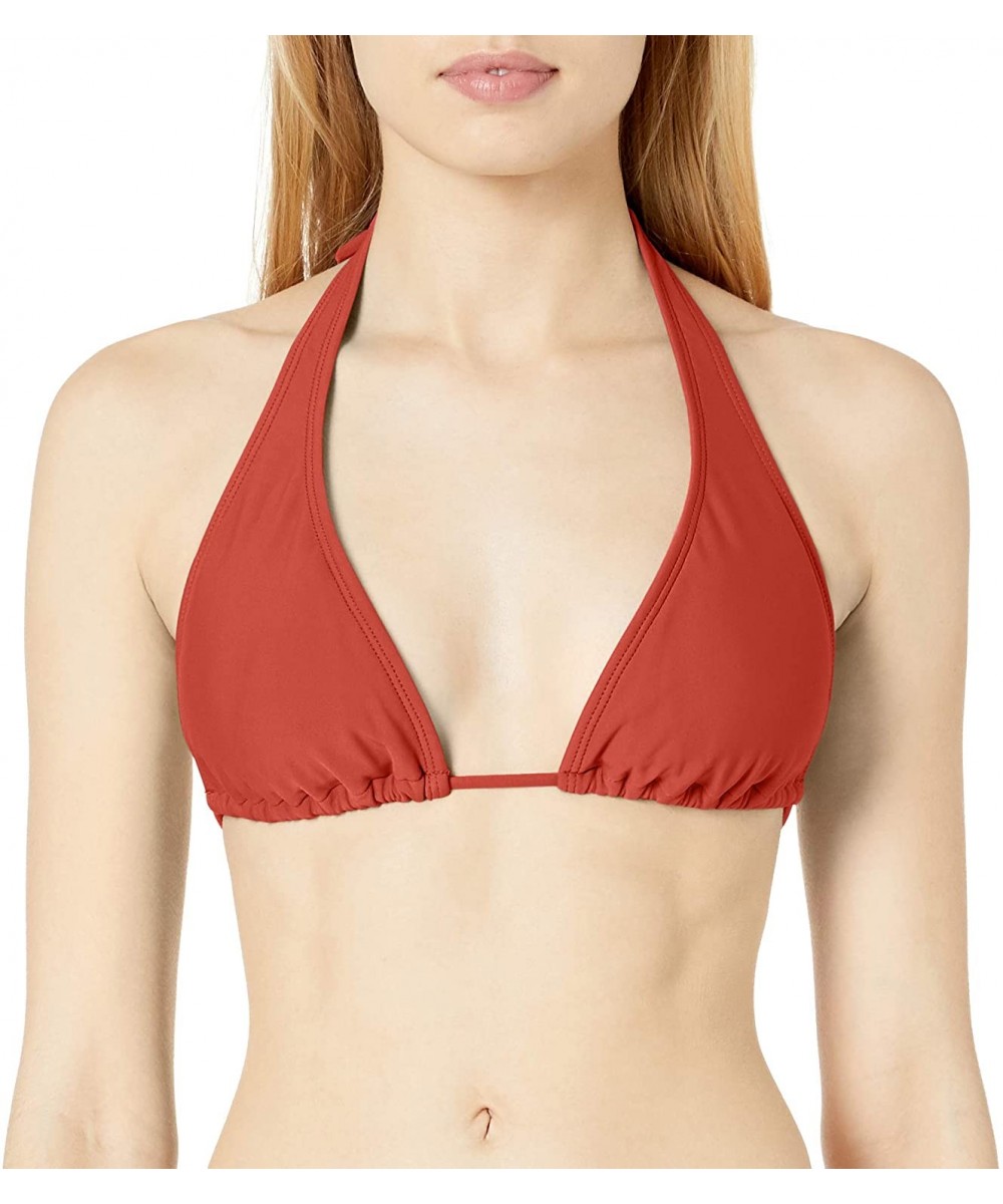 Women's Cosita Buena Halter Bikini Top - Girl on Fire - C312NAY4YIZ $56.62-Tops