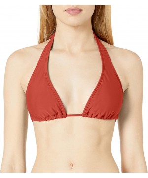 Women's Cosita Buena Halter Bikini Top - Girl on Fire - C312NAY4YIZ $56.62-Tops