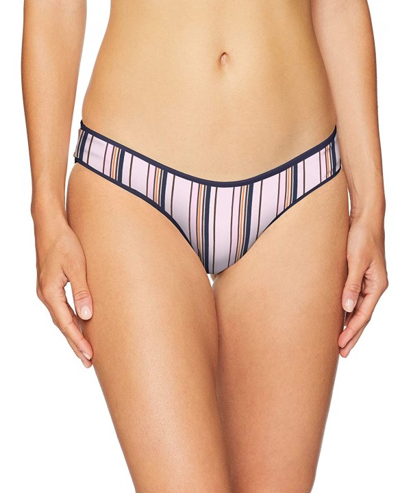 Women's Sublime Reversible Signature Cut Bikini Bottom Swimsuit - Aegean Blue/Pink Stripe - C718NAI9LMM $37.05-Bottoms