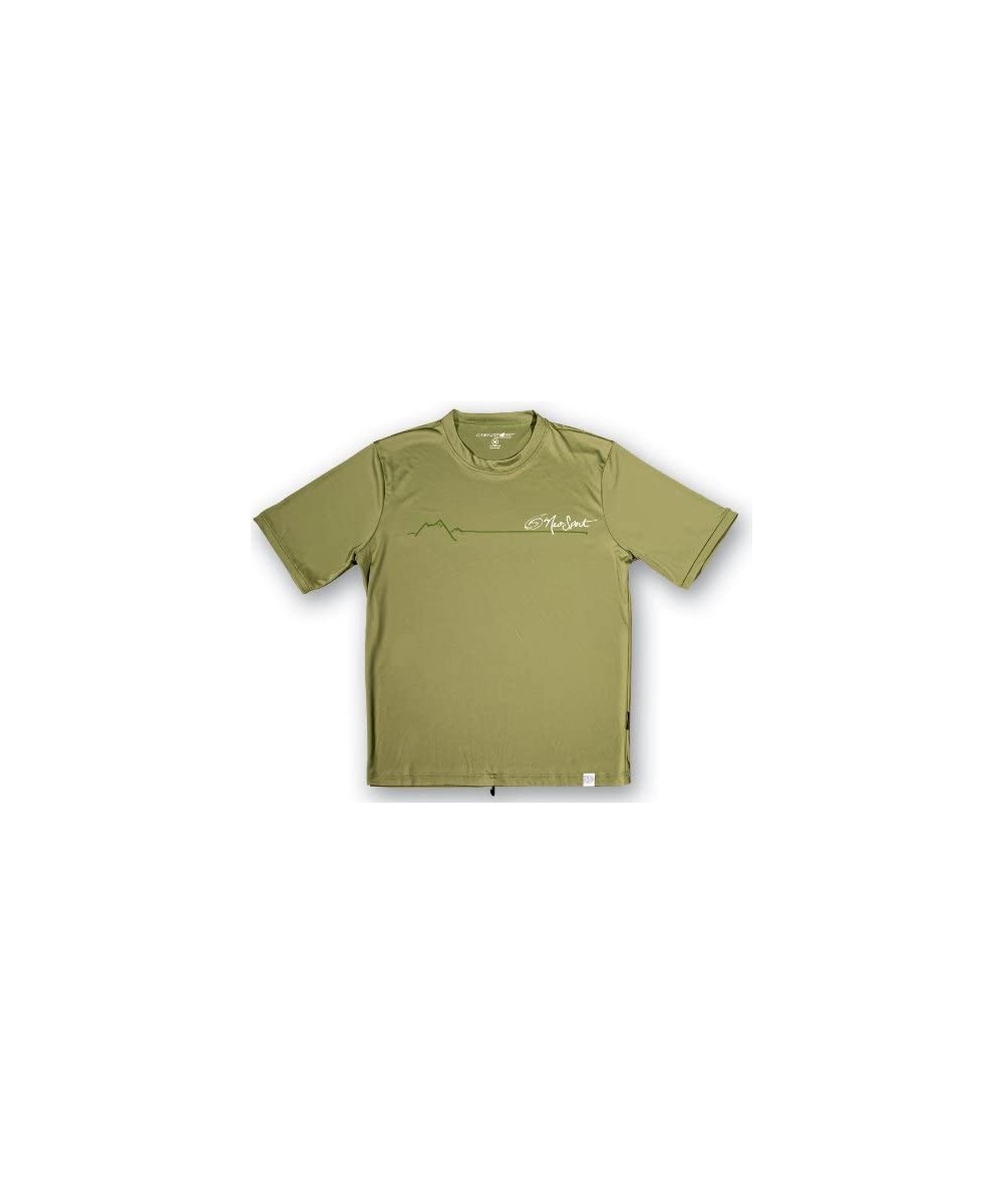 Men's Short Sleeve Watershirt - Olive - C511536DF91 $23.47-Rash Guards