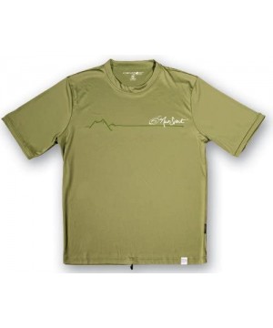 Men's Short Sleeve Watershirt - Olive - C511536DF91 $23.47-Rash Guards