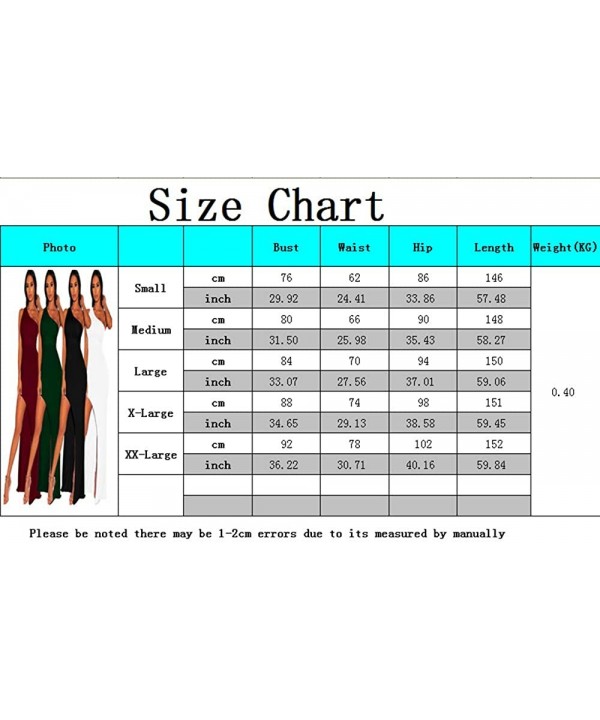 Women Sexy High Slit Plunging V Neck Long Sleeve Club Party Beach Maxi Dress - C-green - C8196SQQO2E $25.34-Cover-Ups