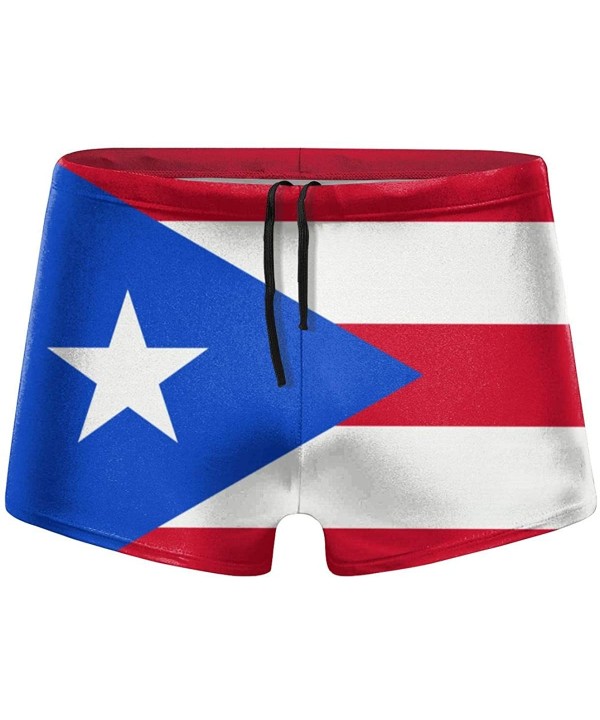 Men's Swimwear Briefs Swim Trunk Honduras Flag Bikini Boxer Swimsuit - Flag of Puerto Rico 17 - C019CCQARUG $27.21-Briefs