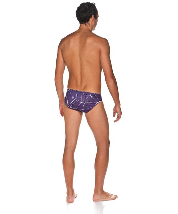 Mens Water MaxLife Brief Swimsuit - Purple - CY18UOX4X40 $52.39-Racing