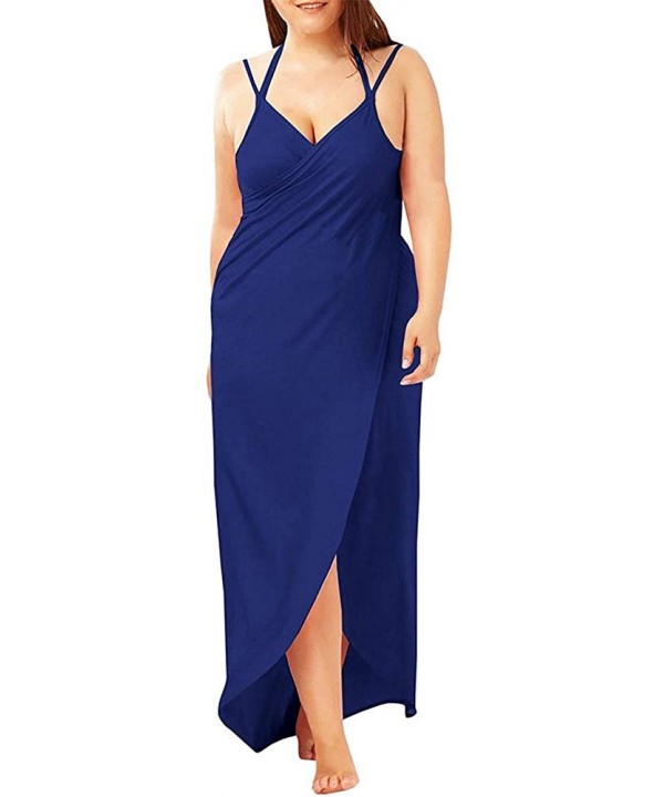 Women's Beach Cover Ups Dress- Plus Size Spaghetti Strap Cover-ups for Bikini Swimwear Beach Backless Wrap Stylish Long Dress...