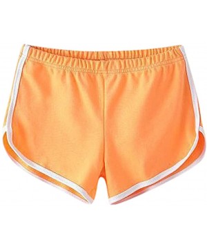 Sport Fitness Short Pant- Women Summer Sport Casual Shorts Beach Short Pants - A6-orange - CY19C6DGZC7 $9.77-Board Shorts