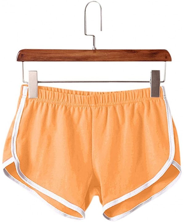 Sport Fitness Short Pant- Women Summer Sport Casual Shorts Beach Short Pants - A6-orange - CY19C6DGZC7 $9.77-Board Shorts