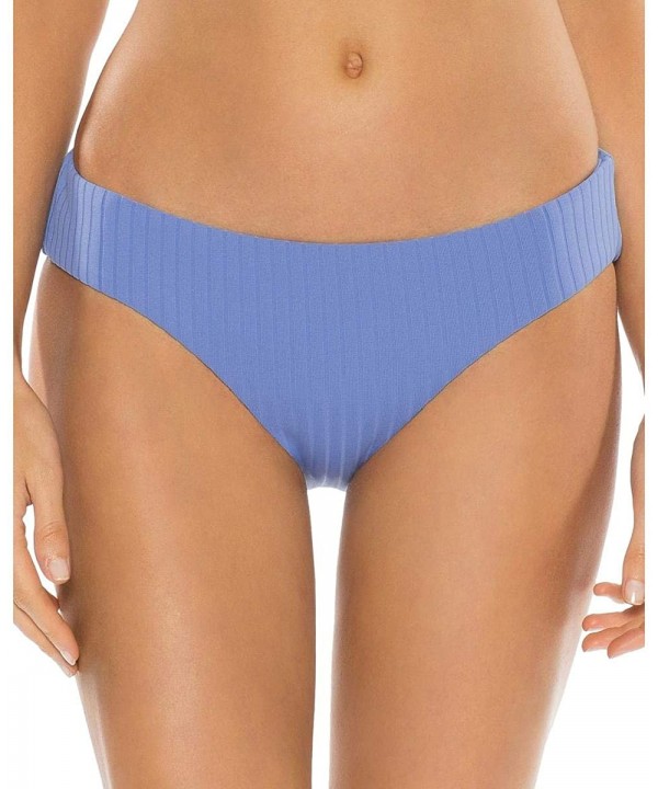 Womens Loreto Ribbed Hipster Swim Bottom Separates - Light Blue - CN196X7XHLS $21.81-Bottoms