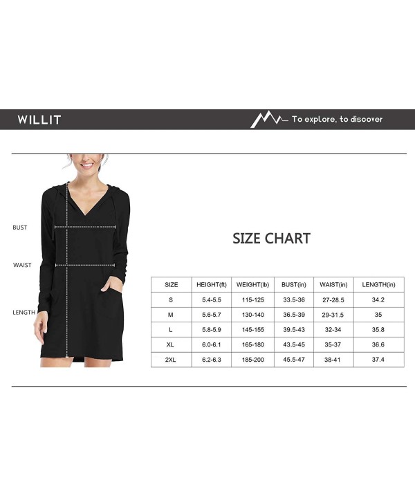 Women's UPF 50+ Cover-Up Dress Beach SPF Long Sleeve Shirt Dress Sun Protection Hiking Beach - Black - CF1989XKNCT $33.24-Racing