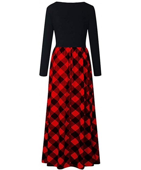 Women Tunic Tops Dresses Lady Plaid Button Irregular Hem Sleeveless Evening Party Dress - U-1 Red - CB193OYY75X $15.53-Cover-Ups