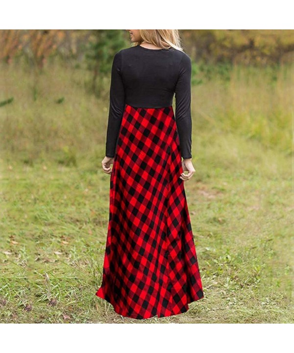 Women Tunic Tops Dresses Lady Plaid Button Irregular Hem Sleeveless Evening Party Dress - U-1 Red - CB193OYY75X $15.53-Cover-Ups