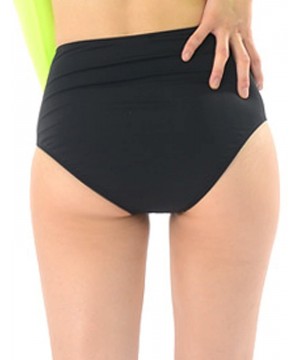 New Surfing Summer Fashion Water Sports Beach Swimwear Bikini Bottom for Women High Waisted Swimsuit Briefs S0410/Black - CP1...