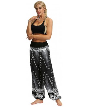 Men Women Modal Soft Yoga Sports Dance Harem Pants Casual Loose Hippy Yoga Trousers Baggy Boho Aladdin Pants White - C618T3TG...