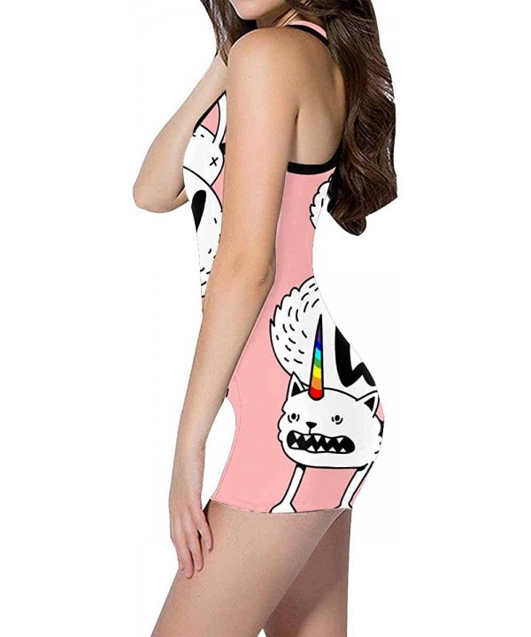 Women's Cute Unicorn Boyleg One Piece Swimsuit Tankini Set(XS-3XL) - Style 2 - CH18QUQZOOU $30.33-One-Pieces