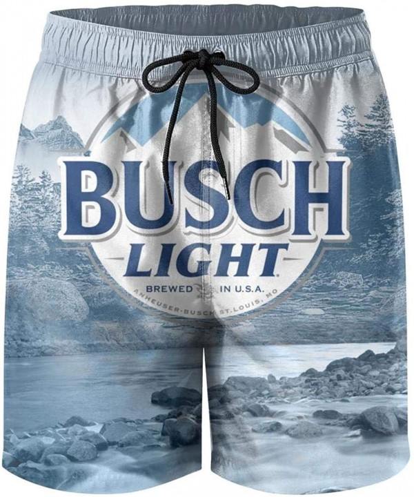 Mens Swim Trunks Beer- Shorts Cool Surfing Quick Dry - White-100 - CT199DU3N3Y $36.39-Trunks