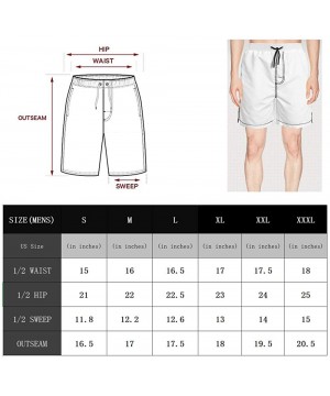 Mens Swim Trunks Beer- Shorts Cool Surfing Quick Dry - White-100 - CT199DU3N3Y $36.39-Trunks