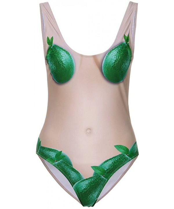 Women Cut One Piece Swimsuit Funny Cat Print Bathing Suit Monokini Swimwear Jumpsuit Youth Girls - Green - C818MCDKI57 $18.65...