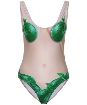 Women Cut One Piece Swimsuit Funny Cat Print Bathing Suit Monokini Swimwear Jumpsuit Youth Girls - Green - C818MCDKI57 $18.65...