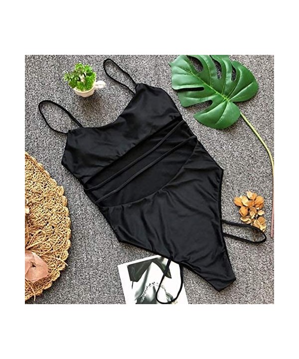 One Piece Swimsuits for Women Sexy Womens Bathing Suits Rave Bodysuit Clothes - Black - C219444NAZ5 $17.01-Sets