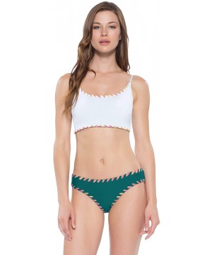 Women's Camille Classic Bikini Top - Fern - CB18HKN7308 $19.42-Tops