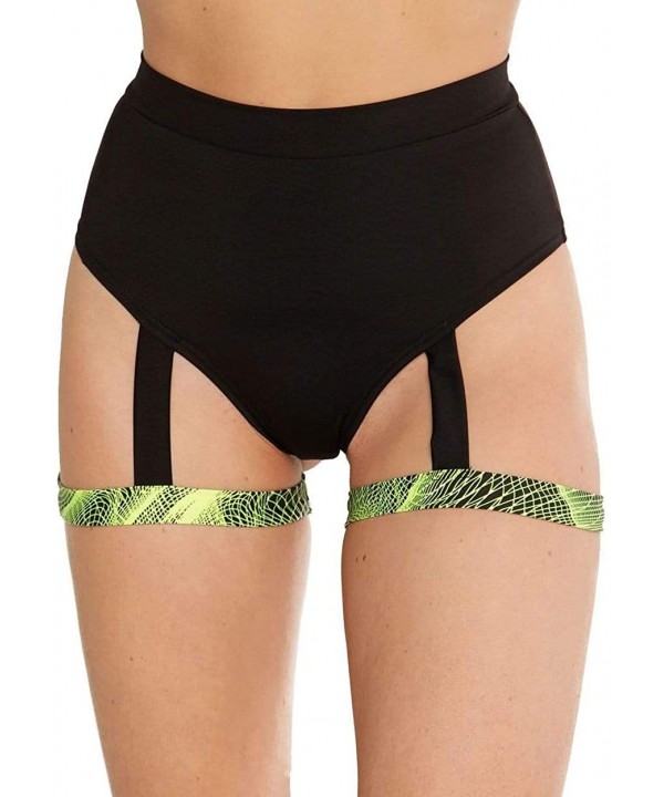 High Waisted Strappy Booty Shorts - Break the Matrix - C8193XOU895 $25.69-Tankinis