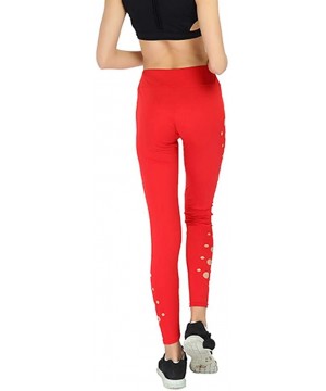 High Waisted Leggings Multiple Colors - Super Soft Full Length Opaque Slim - Red - CM18UADEUKD $12.29-Board Shorts