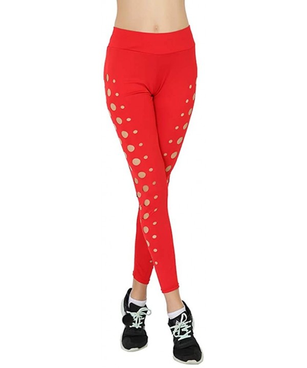 High Waisted Leggings Multiple Colors - Super Soft Full Length Opaque Slim - Red - CM18UADEUKD $12.29-Board Shorts