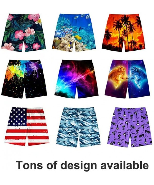 Breathable Summer Casual Stylish Board Shorts Mens Swimwear Easy to Exercise Comfortable Board Shorts-Size S-XXXL - C2 Banana...