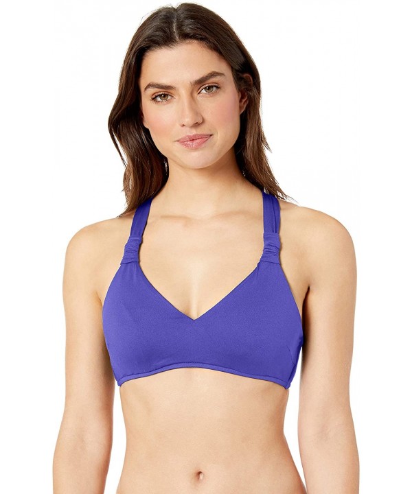 Women's Dd and E Cup Bralette Bikini Top Swimsuit - Seafoam Reflex Blue - CT18T0227QS $26.86-Tops