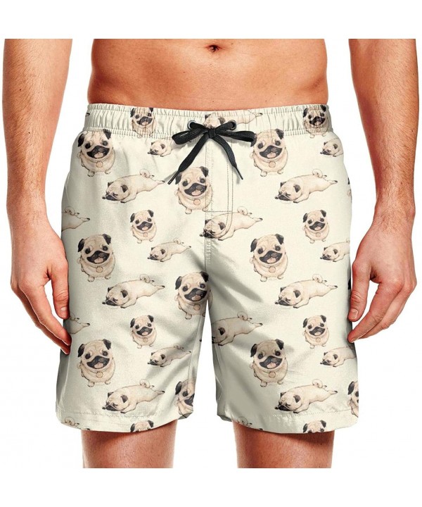 Men's Puppy Dog Beach Shorts Surfing Water Sport Casual Sport Boardshorts - Puppy Dog - CR18KGU95XK $30.75-Board Shorts