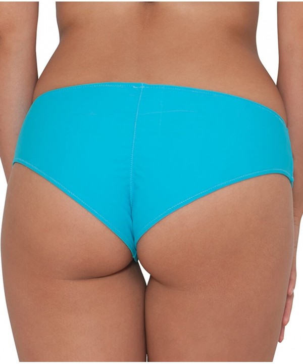 Women's Peachy Pairs Reversible Bikini Bottom - Indigo/Aqua - CH12N0I23QY $28.74-Bottoms