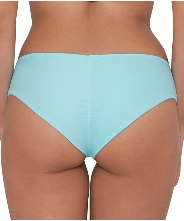 Women's Peachy Pairs Reversible Bikini Bottom - Indigo/Aqua - CH12N0I23QY $28.74-Bottoms