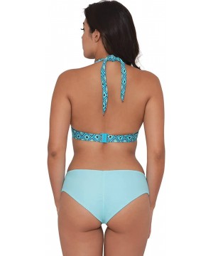 Women's Peachy Pairs Reversible Bikini Bottom - Indigo/Aqua - CH12N0I23QY $28.74-Bottoms