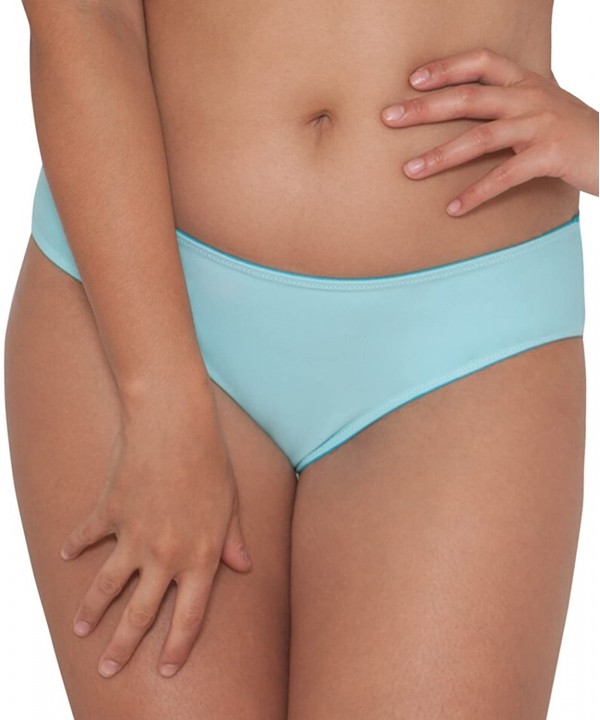 Women's Peachy Pairs Reversible Bikini Bottom - Indigo/Aqua - CH12N0I23QY $28.74-Bottoms