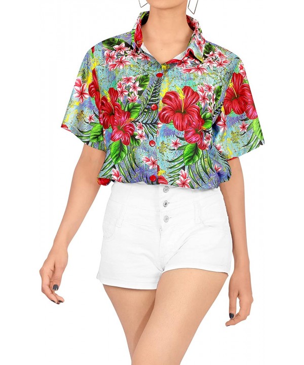 Women Plus Size Outwear Regular Fit Hawaiian Shirts for Women Printed A - Multicolor_x217 - CB18EOZGWEC $22.86-Cover-Ups