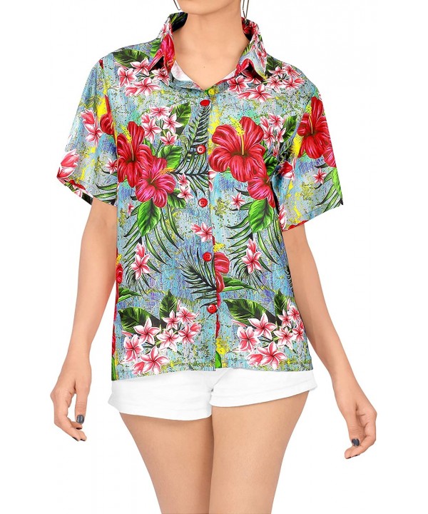 Women Plus Size Outwear Regular Fit Hawaiian Shirts for Women Printed A - Multicolor_x217 - CB18EOZGWEC $22.86-Cover-Ups