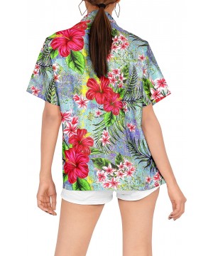 Women Plus Size Outwear Regular Fit Hawaiian Shirts for Women Printed A - Multicolor_x217 - CB18EOZGWEC $22.86-Cover-Ups